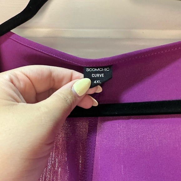 Elegant Purple Women's Dress - Picture 3 of 3